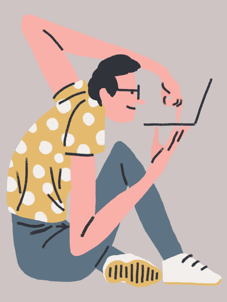 Illustration of Michael Wang